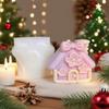 Christmas House Silicone Candle Mold Multipurpose Silicones Mould For Crafting Candle Soap Chocolate Festival Decoration
