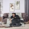 Pedro Pascal Photo Collage Blankets Flannel Printed  Breathable Warm Throw Blanket for Home Office Bedspreads