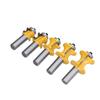 5Pcs 12in Shank Router Bit Half Round Bullnose Wood Milling Cutter for CNC Engraving Machine