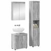 Bathroom Furniture Set TULUM 3 pcs Grey Sonoma 60 x 34 x 63 cm