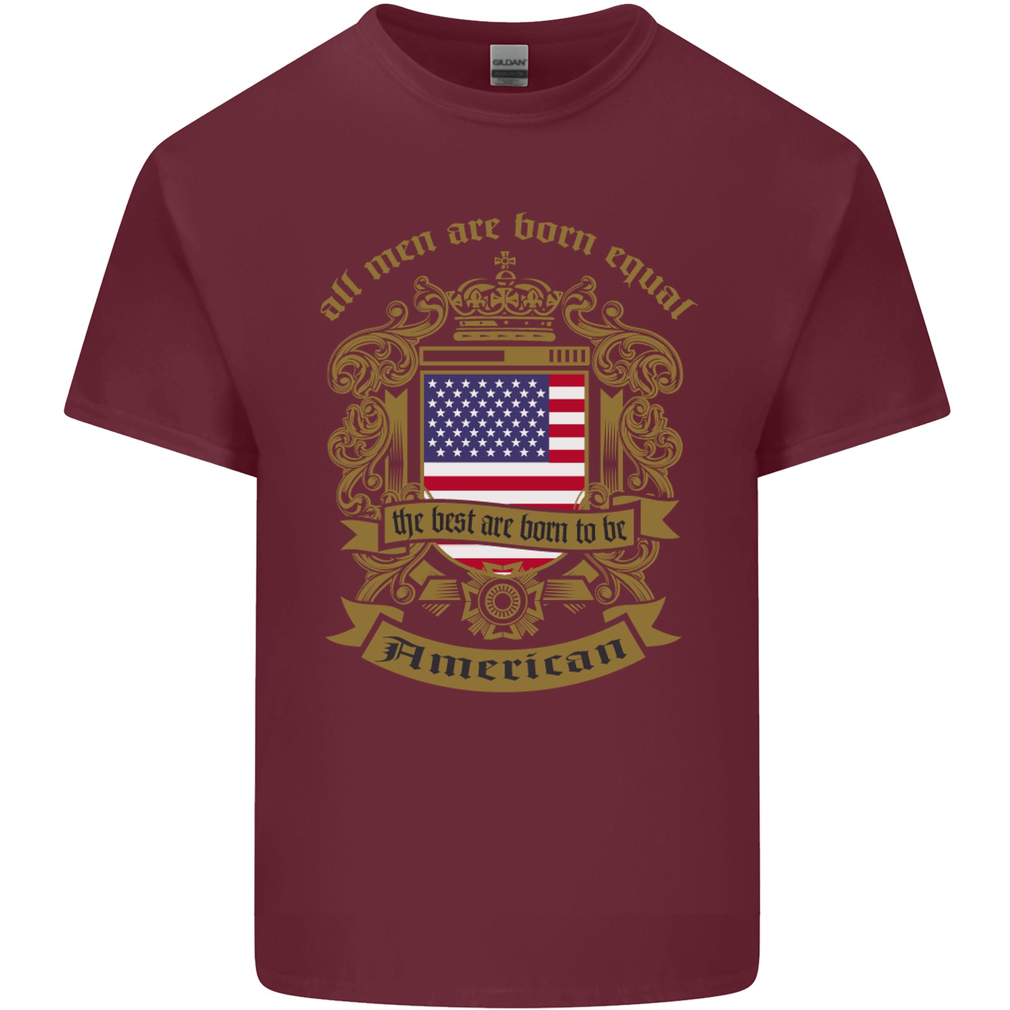 All Unisex Are Born Equal American America USA Unisexs Light Cotton TShirt S