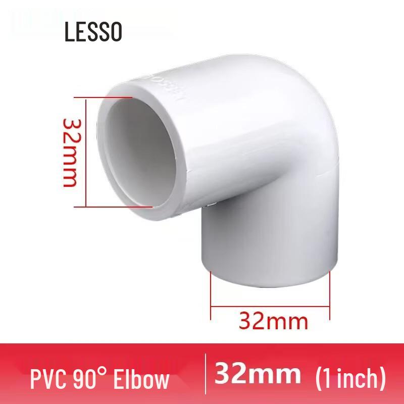 Liansu PVC-U 90° Elbow Pipe Fitting
