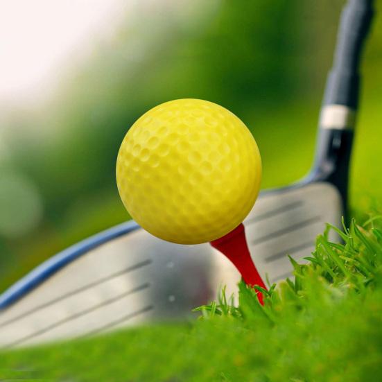 Yousheng Rubber Golf Practice Ball, Double-Layer Putting Swing Training Golf Ball, Professional Golf Ball for Driving Range Indoor Outdoor