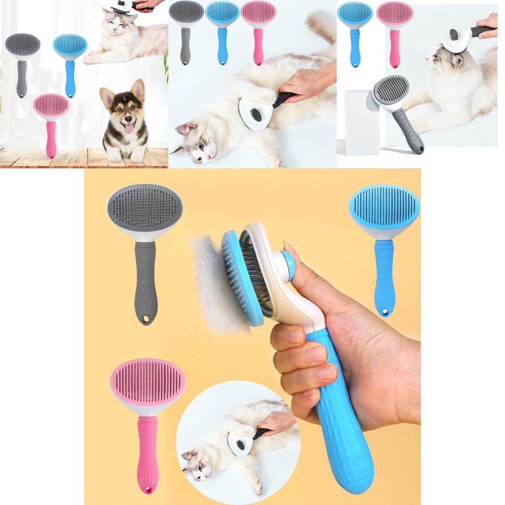 One-key Pet Grooming Comb Automatic Hair Removal Brush For Cats And Dogs