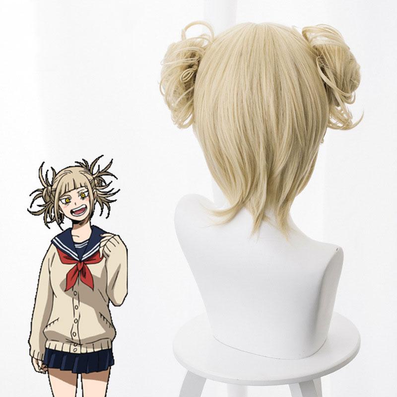 Boku No Hero Academy Cross My Body Synthetic Hair Wig Cosplay My Hero Academy Himiko Toga Party Role Play Wigs