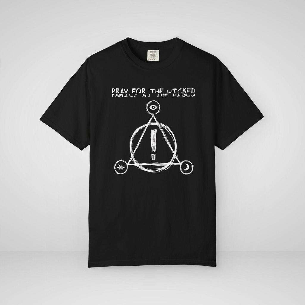 Comfort Colors T-shirt Panic At The Disco Band Pray For The Wicked Music Logo