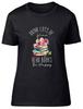 Drink Wine Read Books Be Happy Womens T-Shirt Ladies Gift Tee