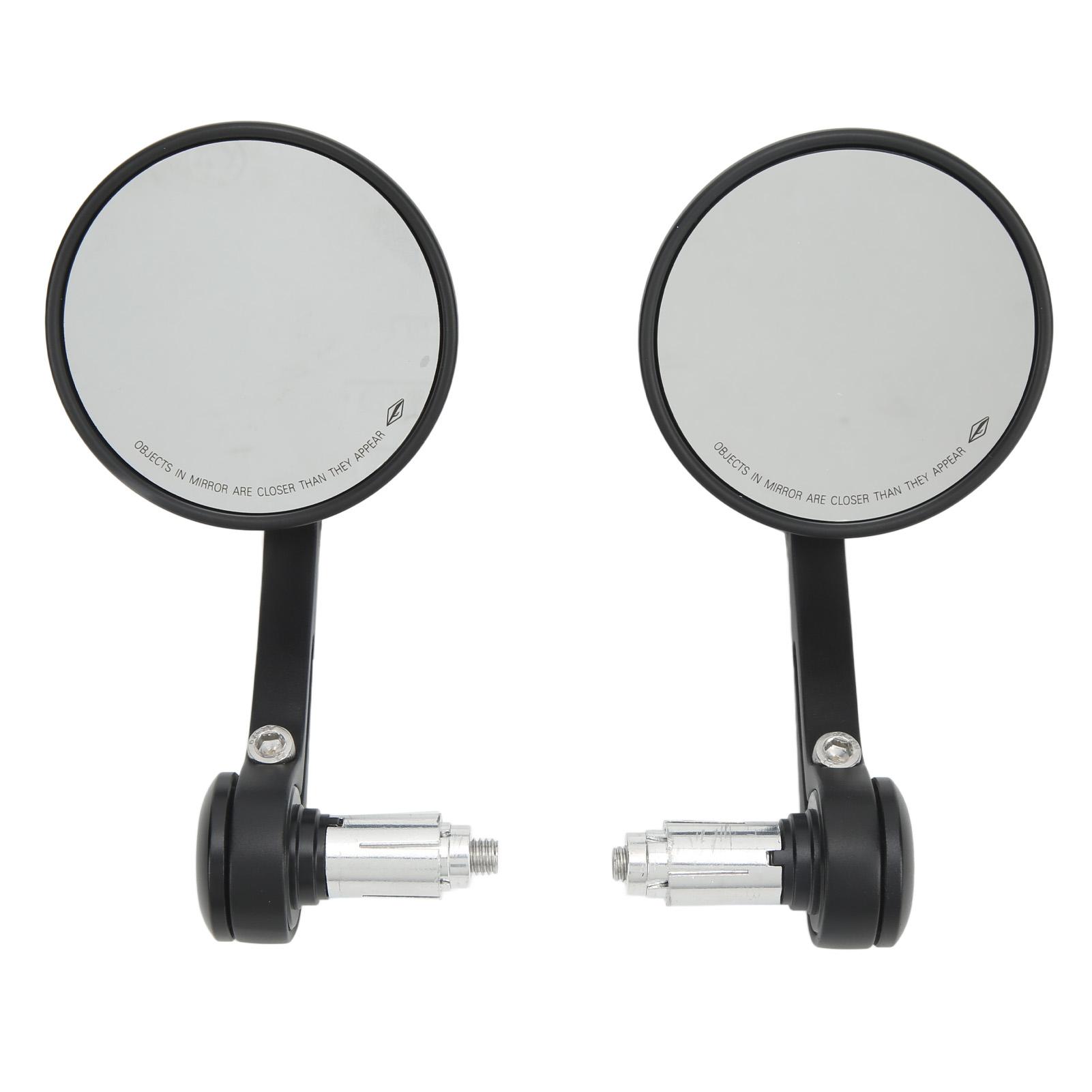 

2 шт. 22 мм 0,87 дюйма боковые зеркала заднего вида для мотоцикла, вращающиеся на 360 градусов, универсальные зеркала для руля