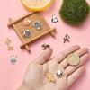DanLingJewlry 50Pcs 10 Styles Zoo Animal Charms Cute Enamel Animal Charms Panda Fox Giraffe Tiger for DIY Jewelry Making