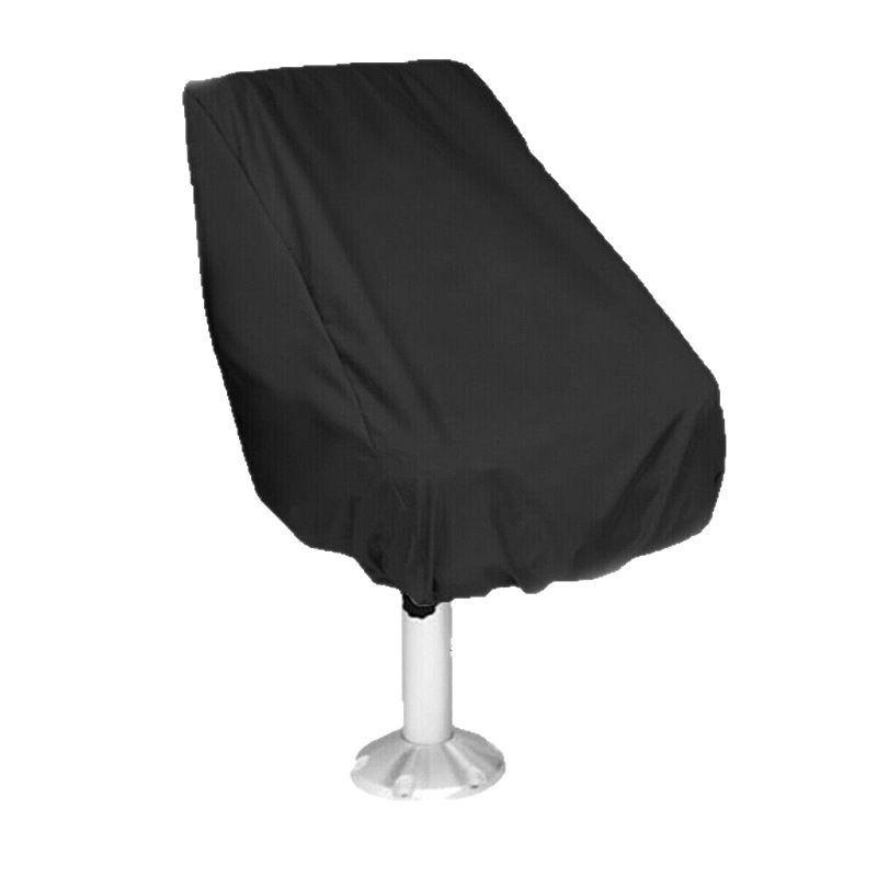 Rainproof Outdoor Captain's Boat Seat Cover - 210D Protective Sleeve for Fixed Rear Seat