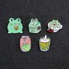 Funny Frog Brooch Charms for Accessories Men Lapel Pins Women Badge Boy Girl Bag Decorations Buckle Accessories Gifts