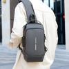 Men's Anti-Theft Crossbody Bag with Password Lock for Cycling, Running, and Travel