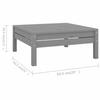 Vidaxl 5-Cz. Garden Lounge Furniture Set, Grey, Pine