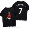 C Ronaldo letní krátkorukávové pánské a dámské dresy krátkorukávová trička čistá bavlna kulatý výstřih basketbalové sportovní ležérní oblečení