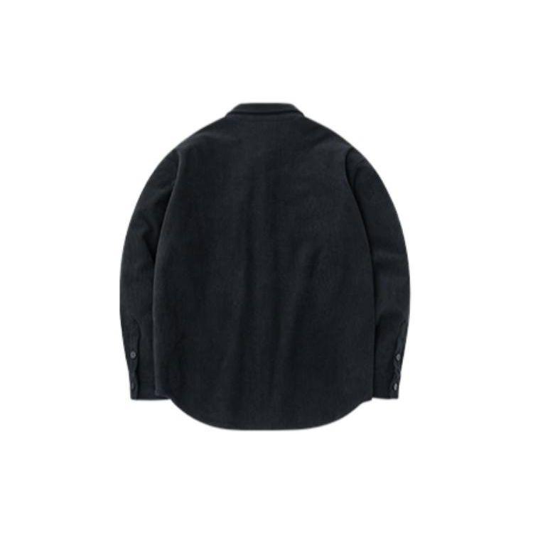 Anta Life Series Solid Color Logo Button-Up Collar Jacket Unisex Jackets Black 172248771-2