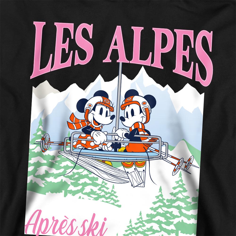 Disney Childrens/Kids Les Alpes Mickey Mouse & Minnie Mouse Heather Hoodie