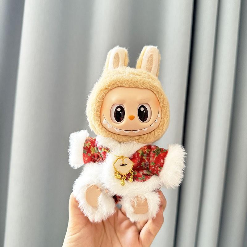 The First, Second and Third Generations of Christmas Baby Clothes Wear 17cm Pendants, and The Clothes Sit with Colored Beads Christmas Set.