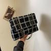 Plaid Large-capacity Fashionable and Simple 2025 Autumn and Winter New Chain Shoulder Crossbody Small Square Bag
