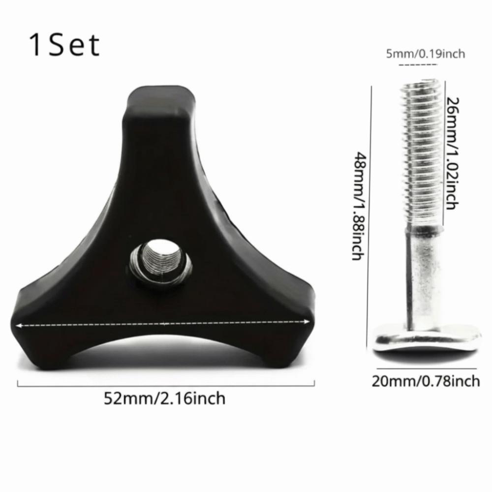 Hi-Strength Triple-Cornered Triangles Knob Handle Lawn Mower Handlebar Nuts  Outdoor Tools