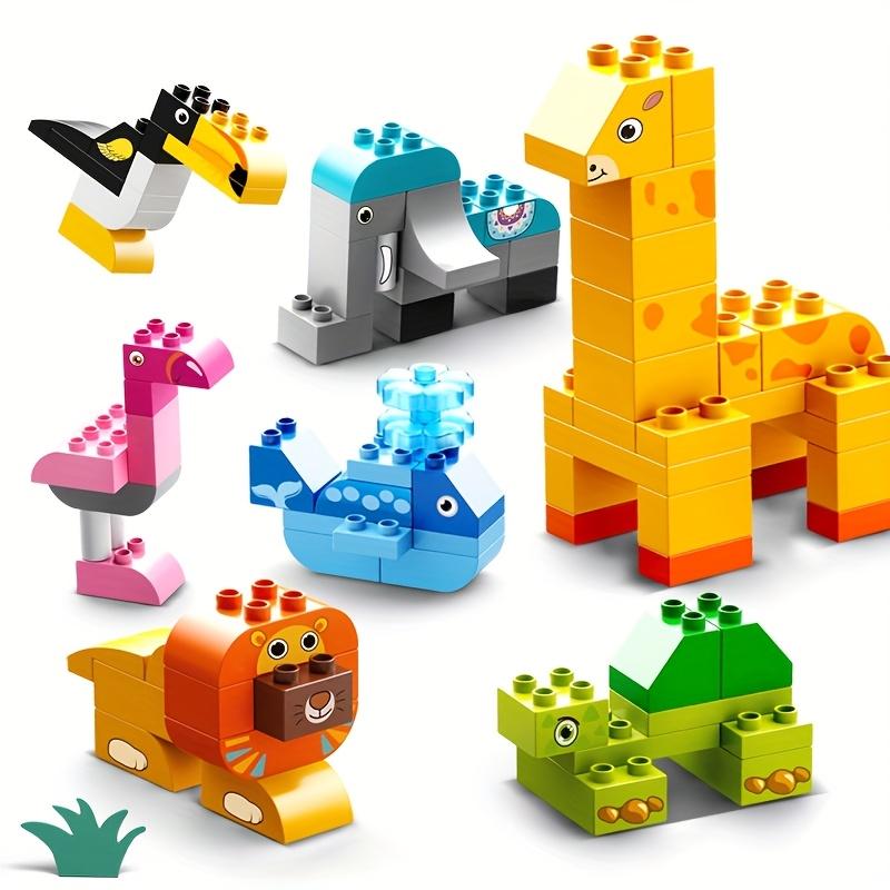 102pcs Big Size Building Block Set, 7 Different Animal Model Building Blocks, Educational Construction Toys, DIY Puzzle Bricks, Christmas Gifts,