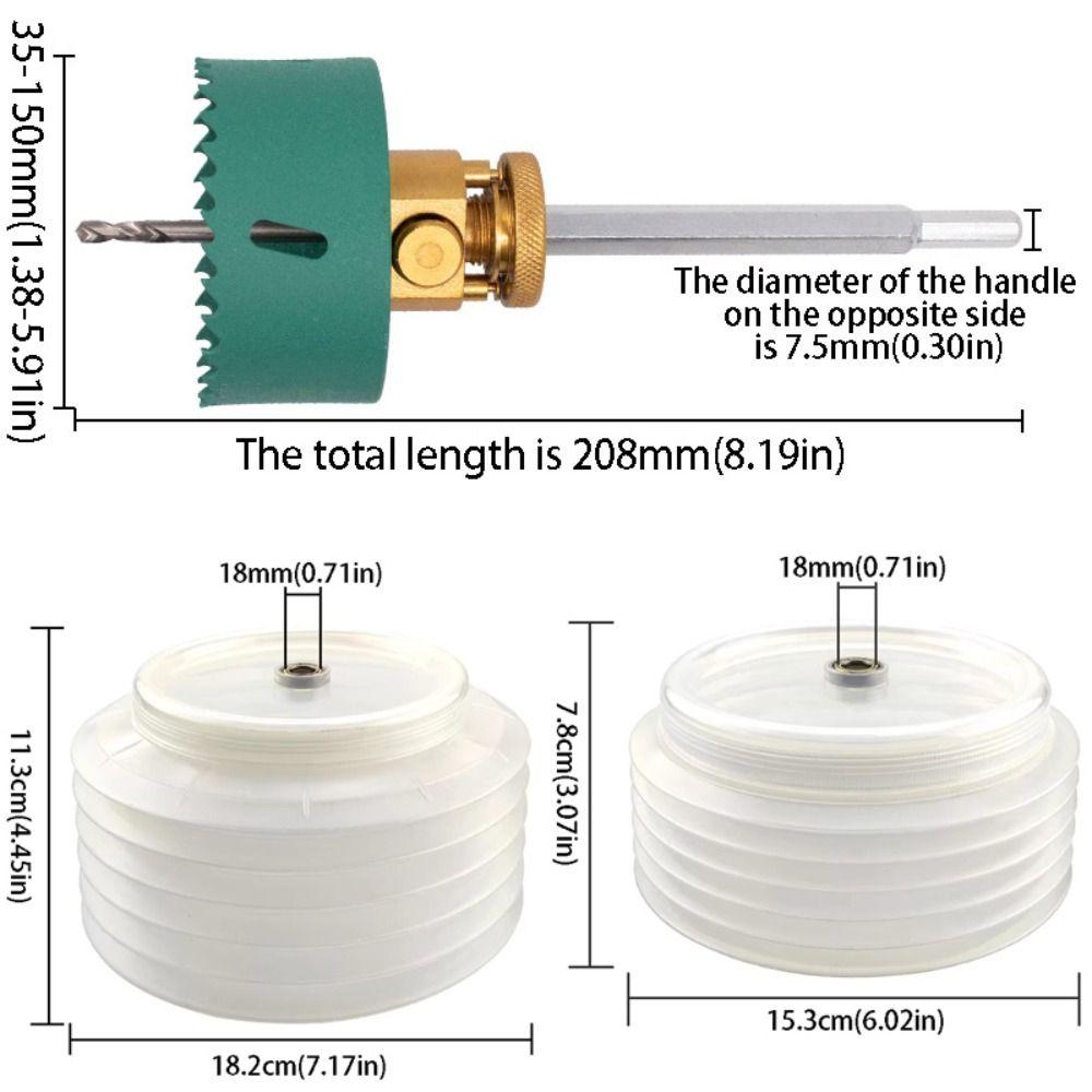 Hexagon Shank Quick-Release Hole Opener Bi-Metal Construction Drill Bit  Downlight Installation