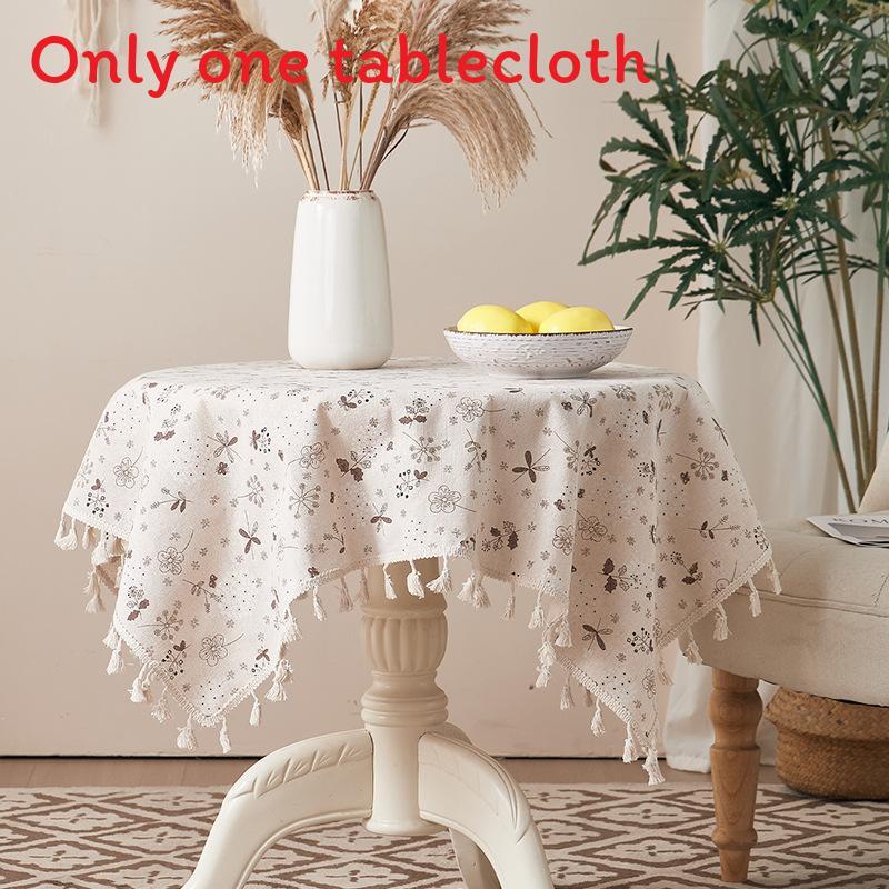 

Nordic Floral Tablecloth With Cotton Polyester Blend For Home Dining And Decor Snowflake