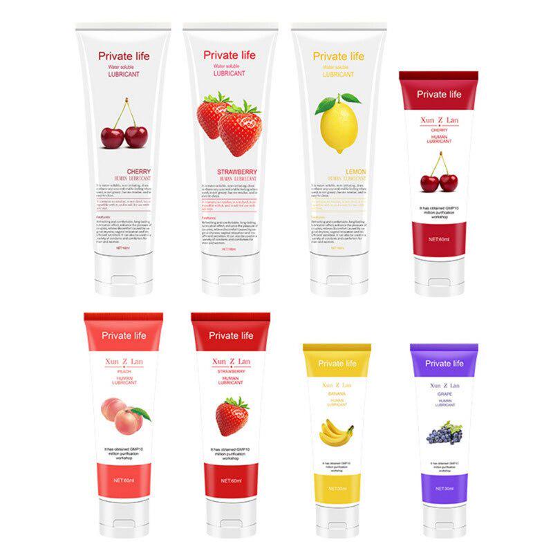 Lubrifiant intime à saveur de fruits pour un vagin sûr, Soluble dans l'eau, huile de Massage, lubrifiant sûr, sexe pour femmes