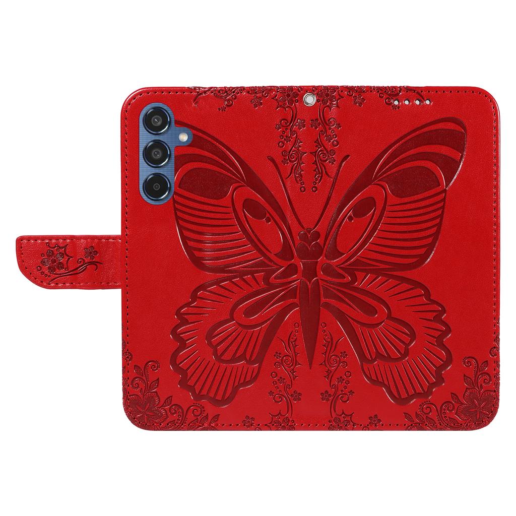 For Samsung Galaxy M35 5G Case Butterfly Design Flip Leather Phone Cover