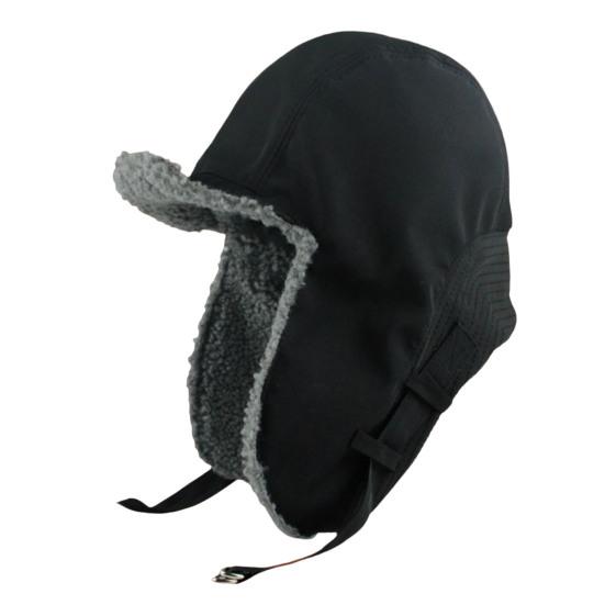 

Шапка-ушанка с широкими полями, утолщенная, ветрозащитная, с защитой ушей, шапка-пилот, согревающая, однотонная, русская шапка, аксессуары унисекс для пары, осень-зима чёрный