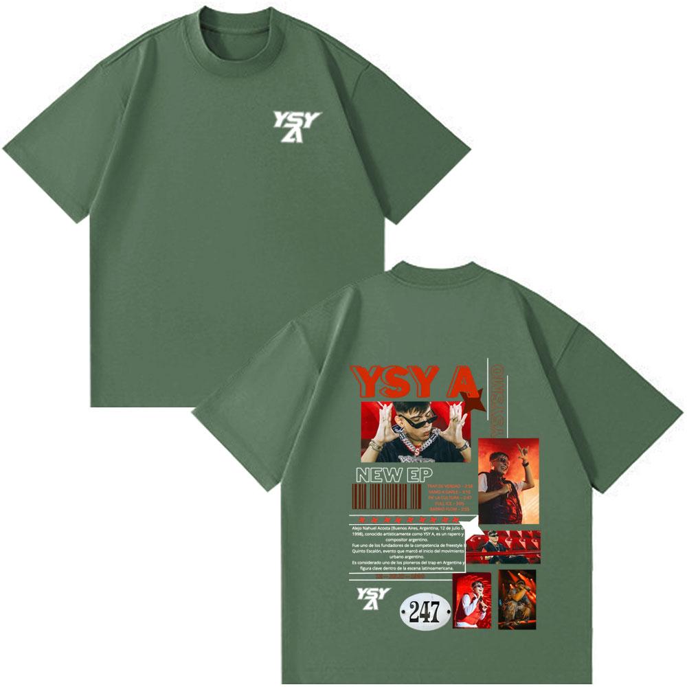 

Rapper YSY A Tour Album 2026 Merch Funny Style T-shirts Unisex Women Clothing Hip Hop TShirt Summer Casual Cotton Oversized T-shirt 4XL