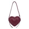 3D Heart Shaped Crossbody Bag, Chic Sweet and Cool Single Shoulder Purse, Trendy Geometric Ladies Handbag