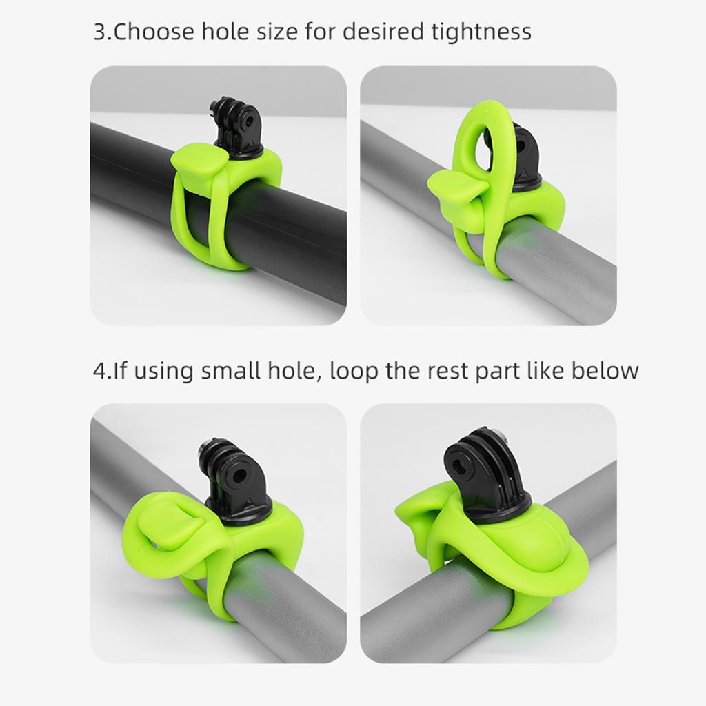 TELESIN TLQ-001 Adjustable Wrist Strap Mount Flexible Wristband for Action Camera Silicone Material