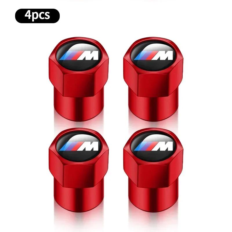 4 Pezzi Styling Auto Tappi Valvola a Vite per Pneumatici Ruote Emblema Per BMW M E81 E90 E92 E93 F30 E60 E61 F07 F10 F18 F12 X2 Serie 3 4 5 6 7