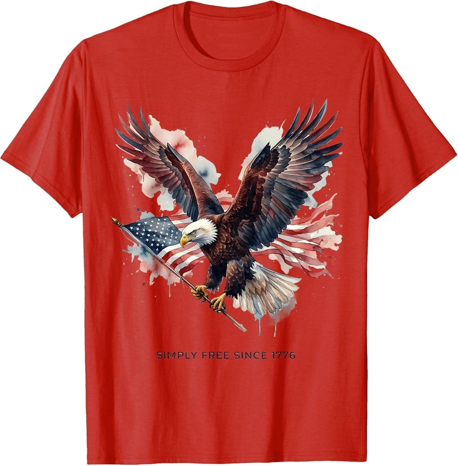 Simply Free Since 1776 Independence Day Design Unisex T-Shirt M