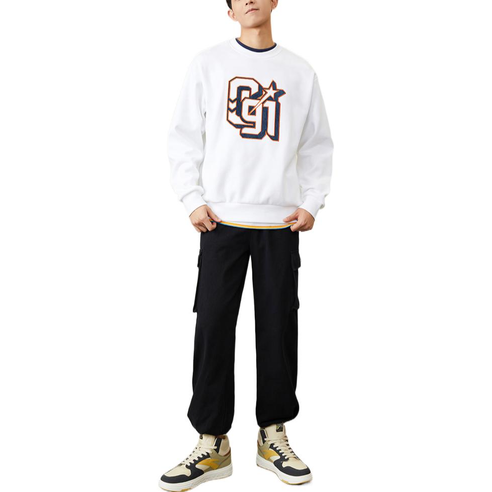 Anta Life Series Logo Цифровой принт с узором Пуловер на флисовой подкладке Толстовка — фото 2