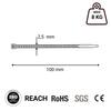 Cable Ties 2.5x100mm Lime Green