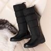 Women's Snow Boots Are a Must In Winter. Warm and Comfortable Plush Casual Low-heeled Mid-tube Boots