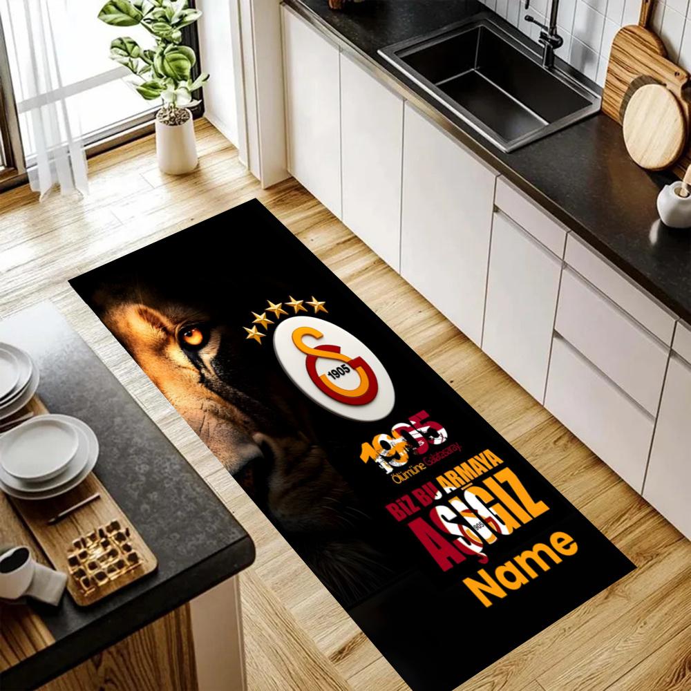 Galatasaray Pride Loyalty Customize Your Name Kitchen Rug Runner Rug Laundry Mat Hallway Entryway The Best Gift Choice
