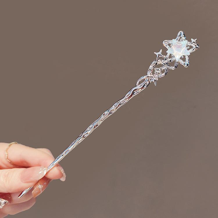Moonstone Star Hairpin: Elegant Modern Chinese Style Hair Accessory