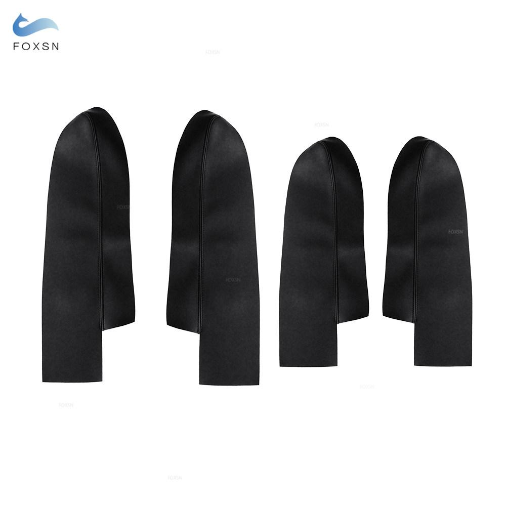 For Honda CRV 2007 2008 2009 2010 2011 Microfiber Leather Door Handle Panels Armrest Covers Protective Trim with Mount Fittings чёрный