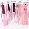 6pcs modeling tool set, spray bottle, creative diagonal hairbrush,straight back comb, easy hair care,Special for real hair wigs