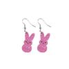 Easter Dangle Earrings Cute Funny Acrylic Colorful Glitter Rabbit Egg Bunny Sparkle Spring Earrings for Women Fashion Gift