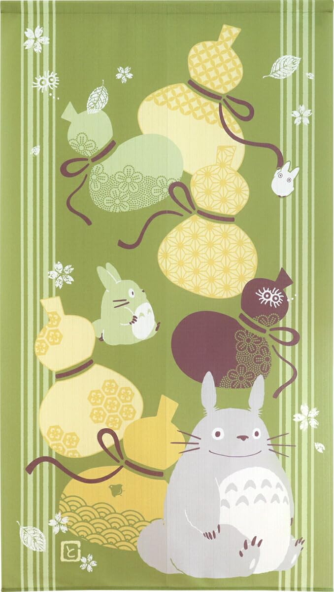 

Noren Workshop Noren Ghibli My Neighbor Totoro Goods Width 85 x Length 150cm Tapestry Poster Partition Screen Curtain N Lucky Totoro Gourd 5023