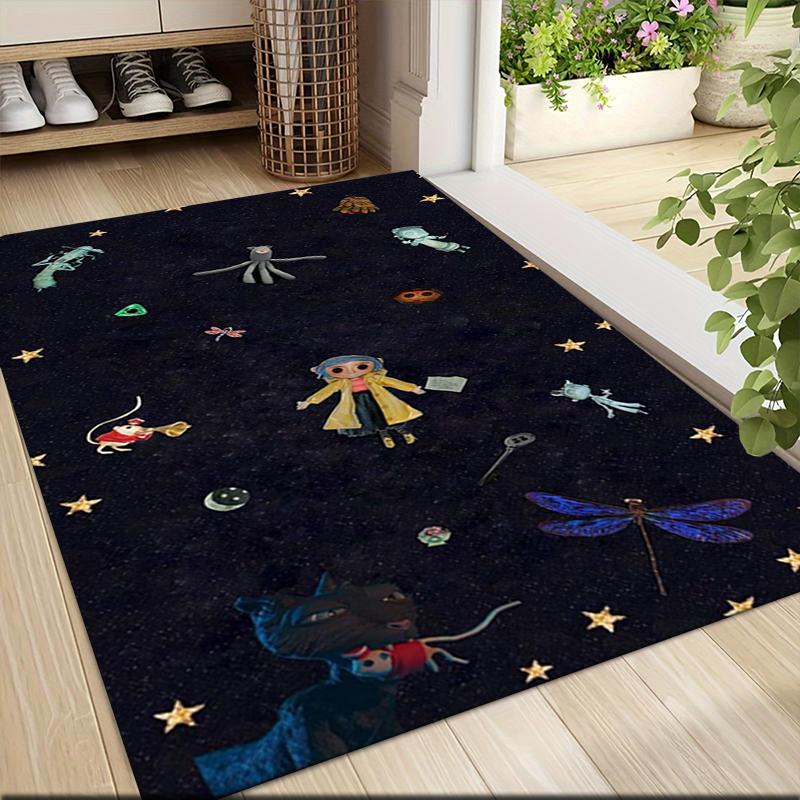 1Pc Coraline'S Whimsical World Carpet Rug Customizable Soft Washable Antislip Home Living Room Sofa Mats Personalized Rug 091778