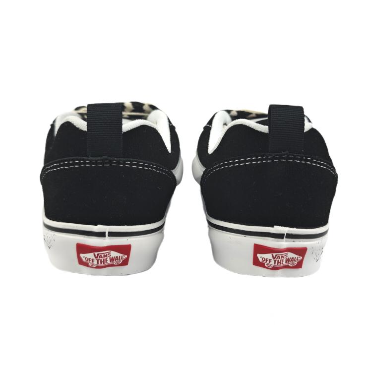 Vans Knu Skool Abriebfeste Low-Top Skateboard-Schuhe Unisex Schwarz VN0009QC6BT1(Team352-)