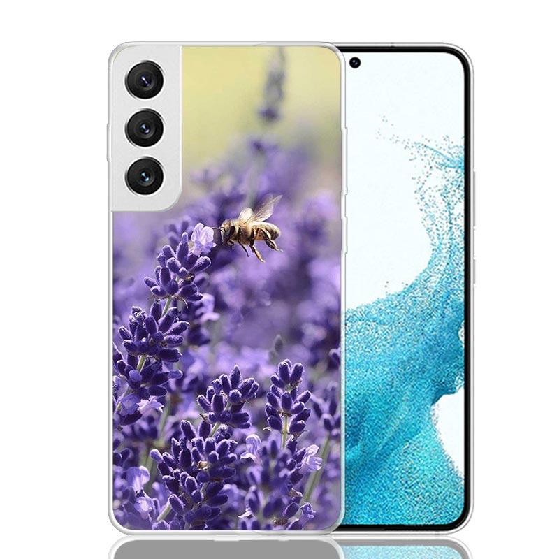 Purple Lavender Flowers Phone Case For Samsung Galaxy S26 S25 Edge S24 S23 FE S22 Ultra S21 Plus S20 + Fundas Cover Coque Galaxy