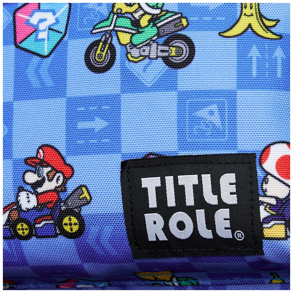 Backpack Mario Kart Kids Mario Luigi Goods Large Capacity B5 Storage Blue F [Title Role]