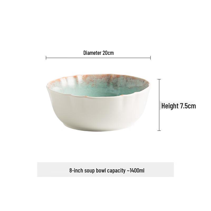 Japanese Style Ceramic Noodle & Soup Bowls 2-pack