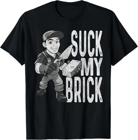 Men s and Women s T-shirts Funny Mason Bricklayer Hard Work Brickie Brickmason Building Tee T-Shirt S-3XL S