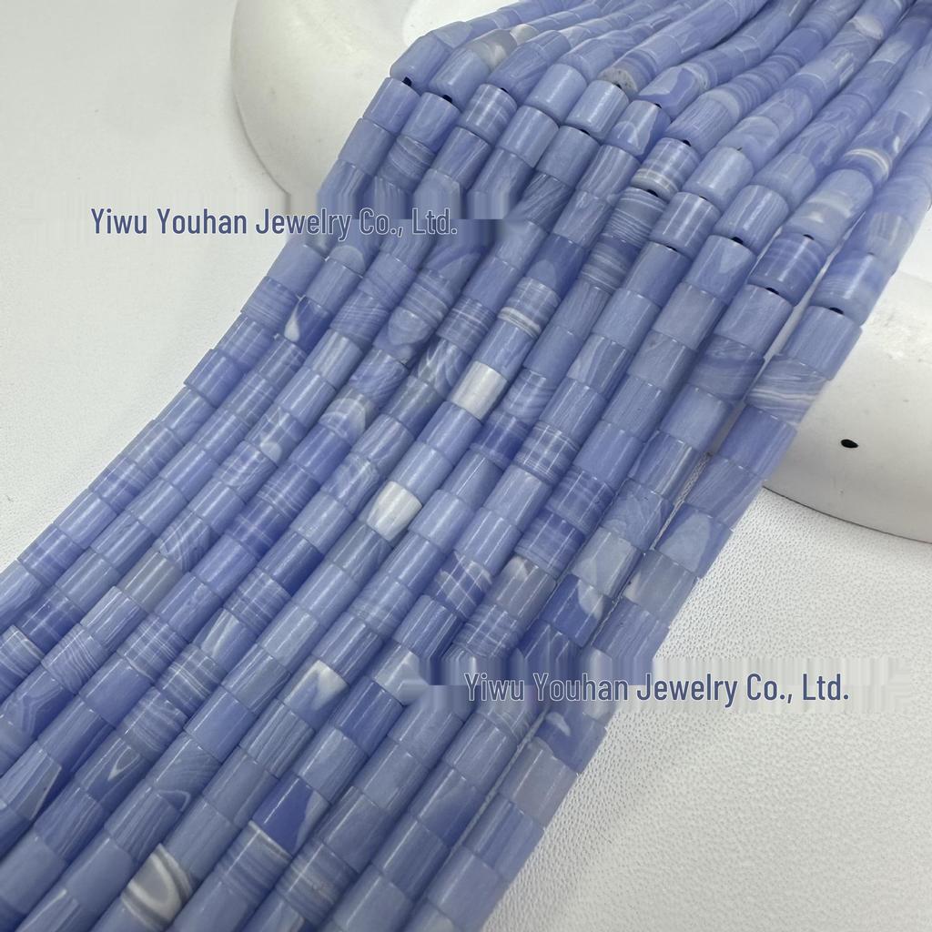 4x4mm Natural Stone Cylinder Beads for Handmade DIY Jewelry, Bracelets & Necklaces